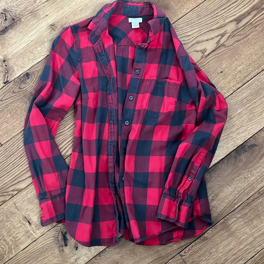 J.Crew buffalo plaid button down